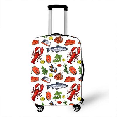 Animal de mare homar / crab / rechin / delfin / broască țestoasă husă pentru bagaje pentru călătorie, plajă, valiză elastică huse de protecție