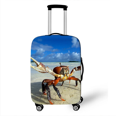 Animal de mare homar / crab / rechin / delfin / broască țestoasă husă pentru bagaje pentru călătorie, plajă, valiză elastică huse de protecție