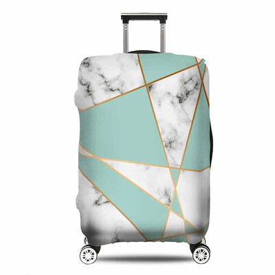 Husă pentru bagaje din marmură aurie, elastică, lavabilă, protector pentru valiză, anti-zgârieturi, pentru valiza de 18-32 inci