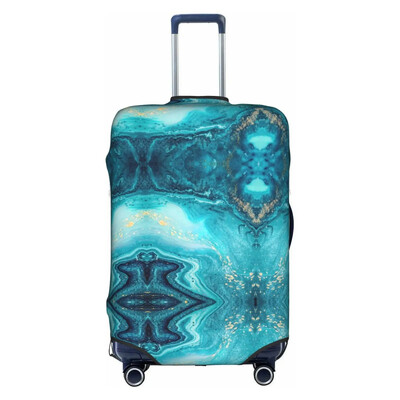 Husă pentru bagaje din marmură aurie, elastică, lavabilă, protector pentru valiză, anti-zgârieturi, pentru valiza de 18-32 inci