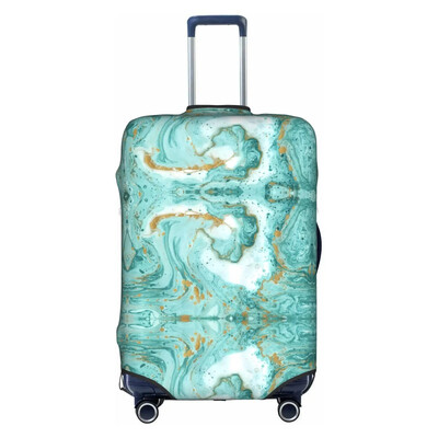 Husă pentru bagaje din marmură aurie, elastică, lavabilă, protector pentru valiză, anti-zgârieturi, pentru valiza de 18-32 inci