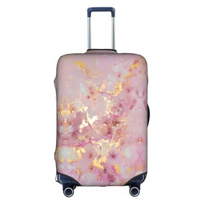 Husă pentru bagaje din marmură aurie, elastică, lavabilă, protector pentru valiză, anti-zgârieturi, pentru valiza de 18-32 inci