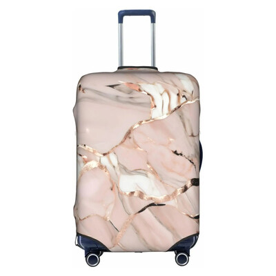 Husă pentru bagaje din marmură aurie, elastică, lavabilă, protector pentru valiză, anti-zgârieturi, pentru valiza de 18-32 inci