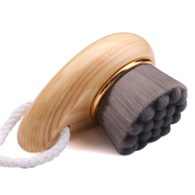Veido natūralaus pušies medžio rankenėlės valymo šepetys Grožio įrankiai Minkšti Fber plaukai Rankinis šepečių valymas Veido šepetėliai Odos priežiūra