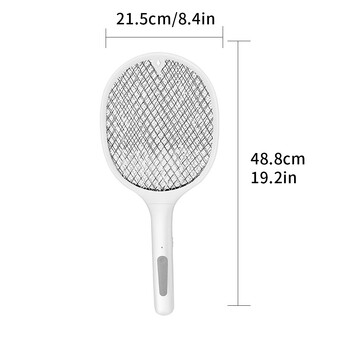 Fly Racket 5W LED Επαναφορτιζόμενο Bug Bat Ηλεκτρική φορητή συσκευή ελέγχου παρασίτων, Star Moon, Ροζ