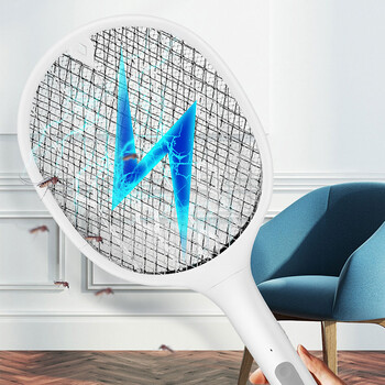 Fly Racket 5W LED Επαναφορτιζόμενο Bug Bat Ηλεκτρική φορητή συσκευή ελέγχου παρασίτων, Star Moon, Ροζ