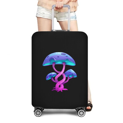 2022 Αξεσουάρ ταξιδιού Κάλυμμα αποσκευών Προστασία βαλίτσας αποσκευών Κάλυμμα σκόνης μανιτάρι εμπριμέ ελαστικότητα θήκη σετ πορτμπαγκάζ αεροσκάφους