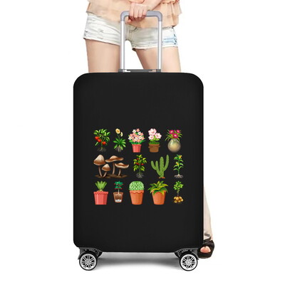 2022 Αξεσουάρ ταξιδιού Κάλυμμα αποσκευών Προστασία βαλίτσας αποσκευών Κάλυμμα σκόνης μανιτάρι εμπριμέ ελαστικότητα θήκη σετ πορτμπαγκάζ αεροσκάφους