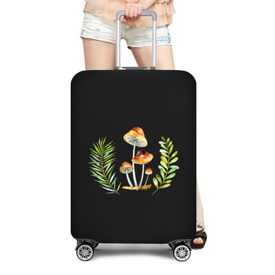 2022 Αξεσουάρ ταξιδιού Κάλυμμα αποσκευών Προστασία βαλίτσας αποσκευών Κάλυμμα σκόνης μανιτάρι εμπριμέ ελαστικότητα θήκη σετ πορτμπαγκάζ αεροσκάφους