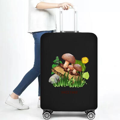 2022 Αξεσουάρ ταξιδιού Κάλυμμα αποσκευών Προστασία βαλίτσας αποσκευών Κάλυμμα σκόνης μανιτάρι εμπριμέ ελαστικότητα θήκη σετ πορτμπαγκάζ αεροσκάφους