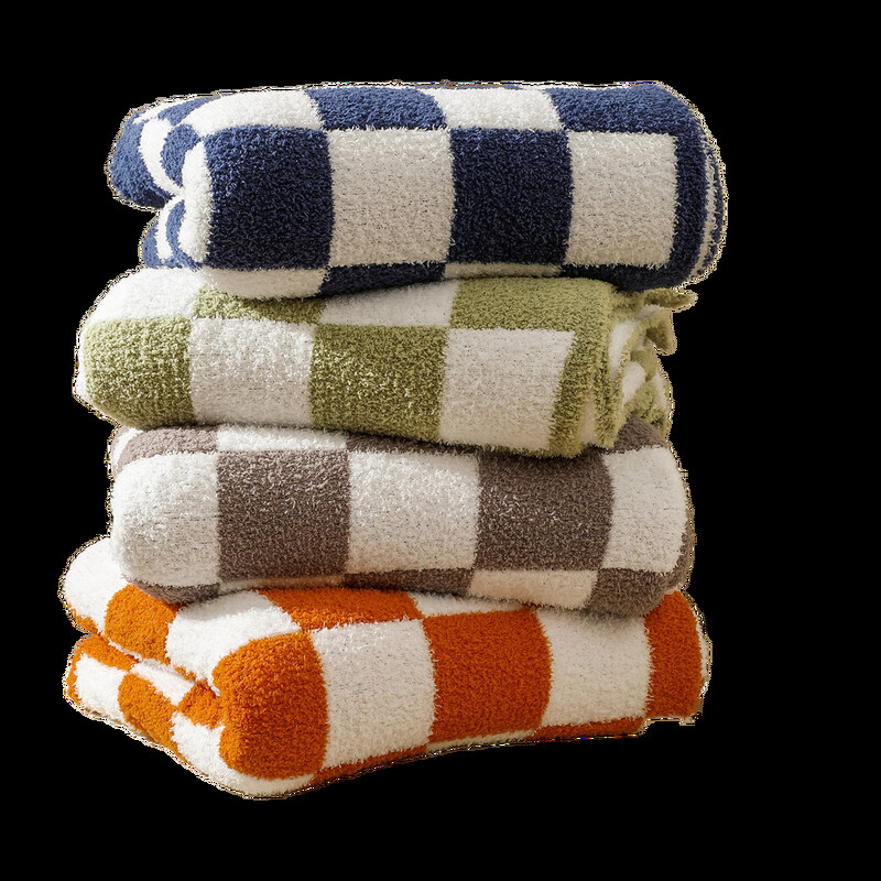 Textile City Ins Nordic Sofos Antklodė Šachmatinė Plaid Aksominė Antklodė Namų Sofos Užvalkalas Megzta Antklodė 150x200cm