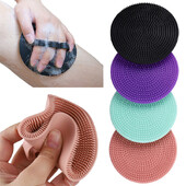 2/1 vnt Silikoninis kūno šveitiklis natūralių šerių odos šveitiklis dušo kempinės šepetėlis vaikams suaugusiems vonios dušo šepetėlis