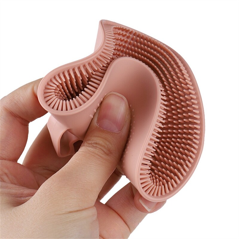 2/1 vnt Silikoninis kūno šveitiklis natūralių šerių odos šveitiklis dušo kempinės šepetėlis vaikams suaugusiems vonios dušo šepetėlis