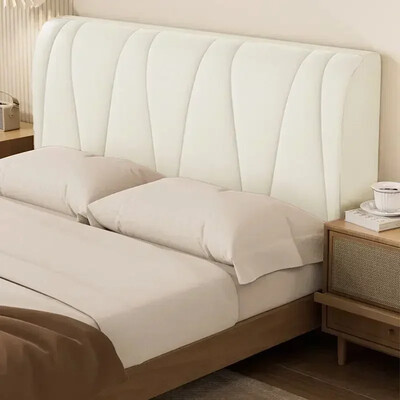 Viskas įskaičiuota Super Soft Smooth dygsniuotas galvos apdangalas Storas aksominis galvūgalio užvalkalas Vienspalvis lovos nugaros užvalkalas nuo dulkių