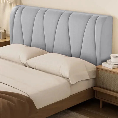 Viskas įskaičiuota Super Soft Smooth dygsniuotas galvos apdangalas Storas aksominis galvūgalio užvalkalas Vienspalvis lovos nugaros užvalkalas nuo dulkių