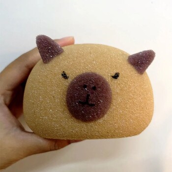 Wash Blistering Capybara Bath Sponge Ball Cartoon Animal Shower Puff Bubble Sponges Βούρτσα καθαρισμού σώματος απολέπισης