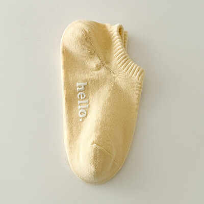 Γυναικείες κάλτσες χαμηλού κοψίματος Άνοιξη Καλοκαίρι 2023 Νέες βαμβακερές αντιολισθητικές κάλτσες χρώματος καραμέλα Πολύχρωμες αναπνέουσες χωρίς εμφάνιση Κοντές κάλτσες casual