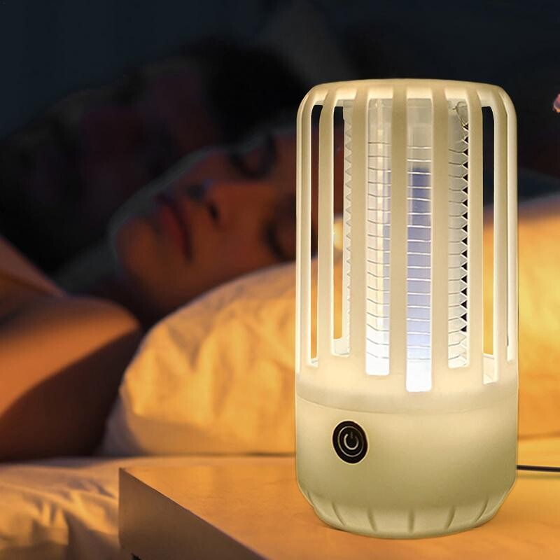 3000V 5W muselių užtrauktukas 360 apšvietimas USB elektrinis muselių užtrauktukas vandeniui atsparus vaisinis muselių užtrauktukas nešiojamasis musių gaudyklė elektrinis uodų žudikas