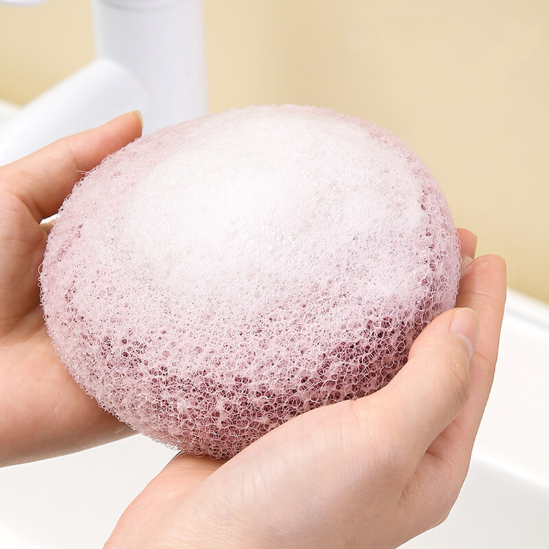 Okrúhle mäkké sieťované ručné guľôčky do kúpeľa, čistiaca kefa na sprchovací kút, čistič tela, exfoliačné čističe, guľôčky do kúpeľa, doplnky do kúpeľa