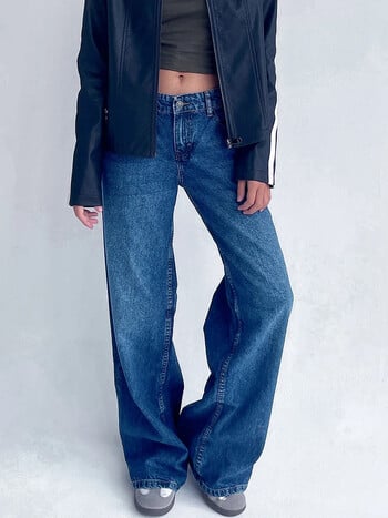 High Street Loose Jeans y2k Παντελόνι χαμηλού ύψους Harajuku φαρδύ τζιν Παντελόνι Κορεατικής μόδας Γυναικείο 90s Τζιν παντελόνι Streetwear