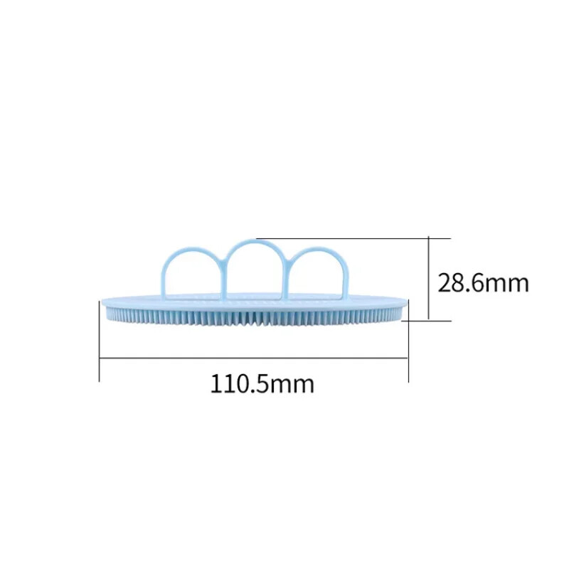 Szilikon testradír természetes sörtéjű bőrradír tusfürdő szivacskefe szilikon fürdő tus kefe