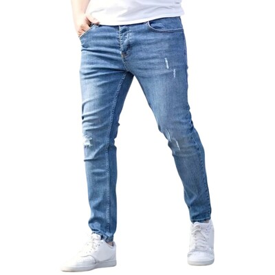 Pánske džínsy, ležérne úzke nohavice, strečové džínsové nohavice, mužské slim fit rovné nohavice, módne džínsy, pevné ceruzkové nohavice, pánske oblečenie