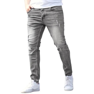 Pánske džínsy, ležérne úzke nohavice, strečové džínsové nohavice, mužské slim fit rovné nohavice, módne džínsy, pevné ceruzkové nohavice, pánske oblečenie