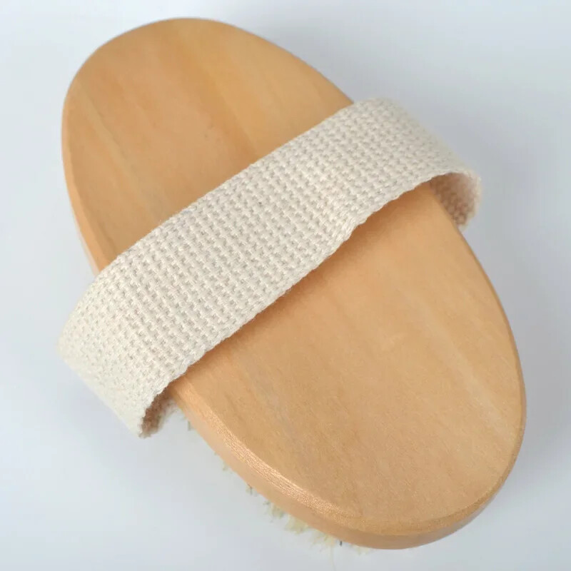 2 viename sausai odai kūno šepetėlis natūralių šerių negyvos odos šalinimo priemonė nuo celiulito šveičia kraujotaką sveikai masažo priemonės