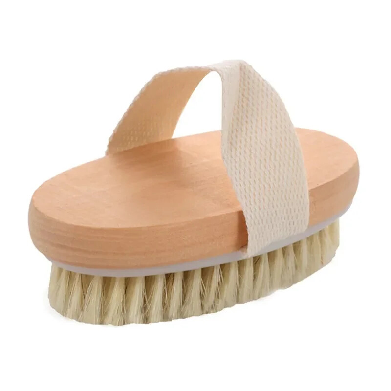 2 viename sausai odai kūno šepetėlis natūralių šerių negyvos odos šalinimo priemonė nuo celiulito šveičia kraujotaką sveikai masažo priemonės