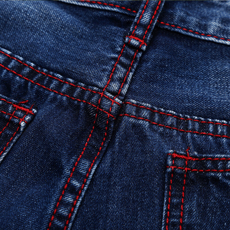 Aukštos klasės džinsų skylėtas griuvėsių dizainas plius dydis All-Match europietiškas džinsinis sugriuvęs kelnės Trend Straight atsitiktinis prekės ženklas plius dydis