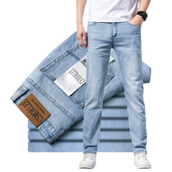 2024 Classic Brand Casual Jeans Ανδρικά Υψηλής ποιότητας Ρετρό Λεπτό Ανδρικό Βαμβακερό Παντελόνι Κέντημα Jean Homme Τζιν παντελόνι