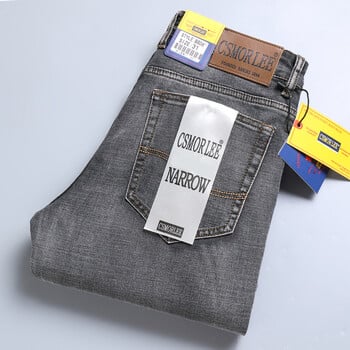 2024 Classic Brand Casual Jeans Ανδρικά Υψηλής ποιότητας Ρετρό Λεπτό Ανδρικό Βαμβακερό Παντελόνι Κέντημα Jean Homme Τζιν παντελόνι