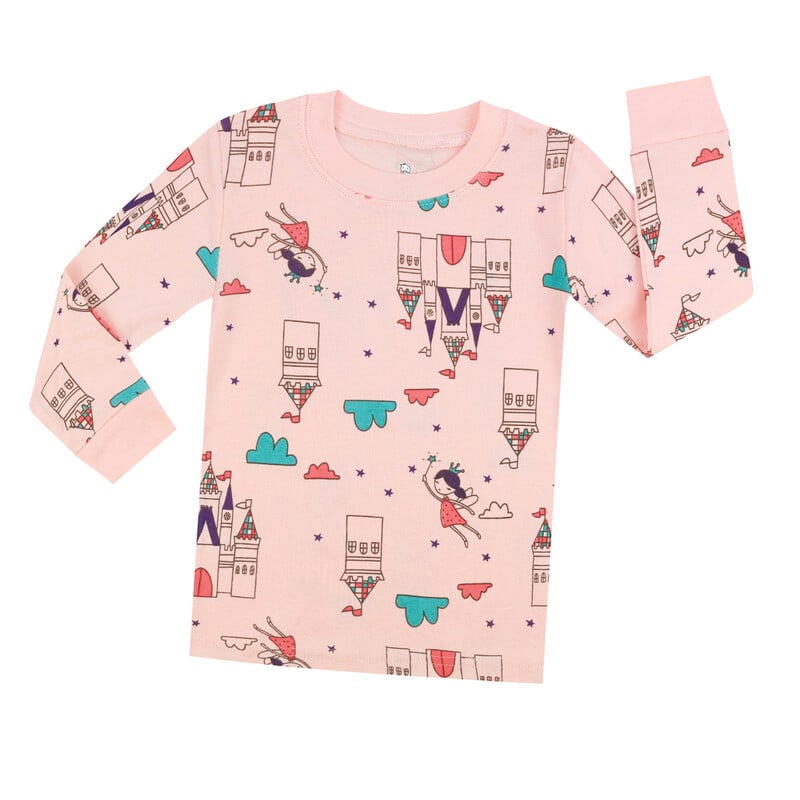 Keturių sezonų kūdikių pižamų rinkiniai Vaikiški miegui skirti vaikiški naktiniai drabužiai Princess namų drabužiai kūdikių naktiniai vaikiški drabužių rinkiniai