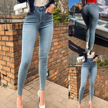 Нови 2021 Дънки с висока талия Mom Slim Boyfriend Jeans за жени Push Up Denim Skinny Jeans Woman Plus Size Fat Pencil Pants