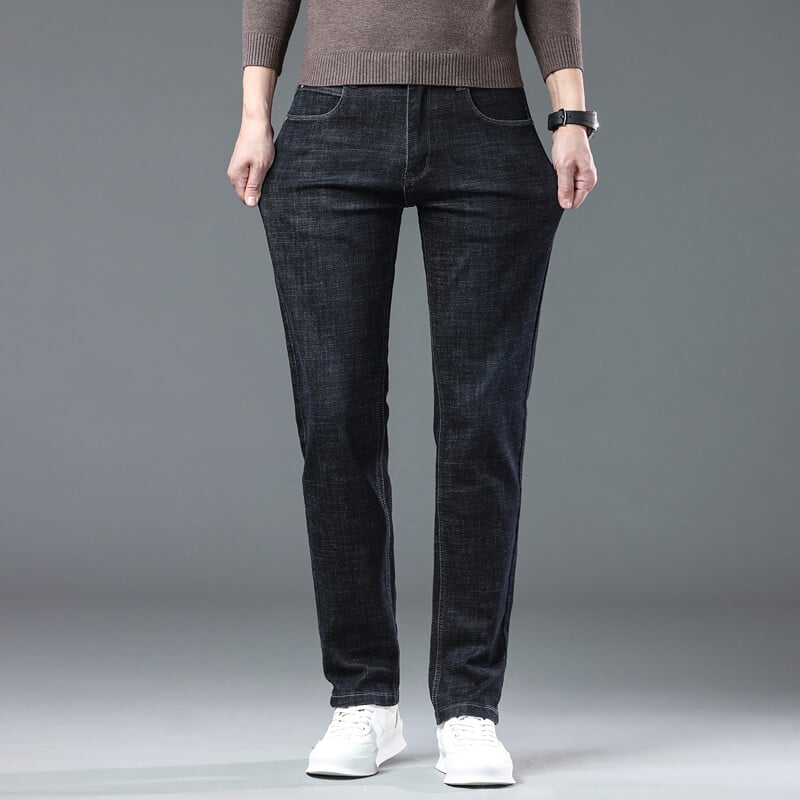 2025 m. SULEE Visiškai naujos mados vyriškos, plonos ir lengvos siauros džinsinės kelnės, aptemptos vienspalvės kelnės