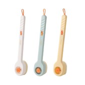 Perie de duș cu distribuitor de săpun Perie de baie exfoliere moale Scrubber pentru spate cu mâner lung Perie pentru baie pentru casă