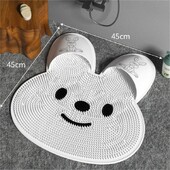 Nová silikónová exfoliačná masážna škrabka na chrbát, protišmyková čistiaca podložka do kúpeľa, kefa na nohy do sprchy, kúpeľňová sprcha, čistič chrbta