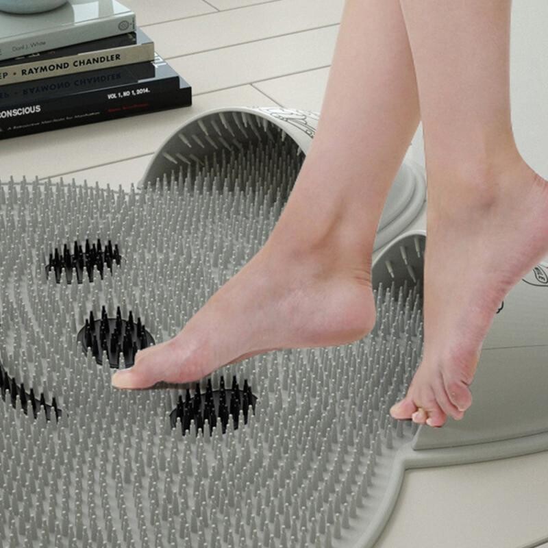 Nová silikónová exfoliačná masážna škrabka na chrbát, protišmyková čistiaca podložka do kúpeľa, kefa na nohy do sprchy, kúpeľňová sprcha, čistič chrbta