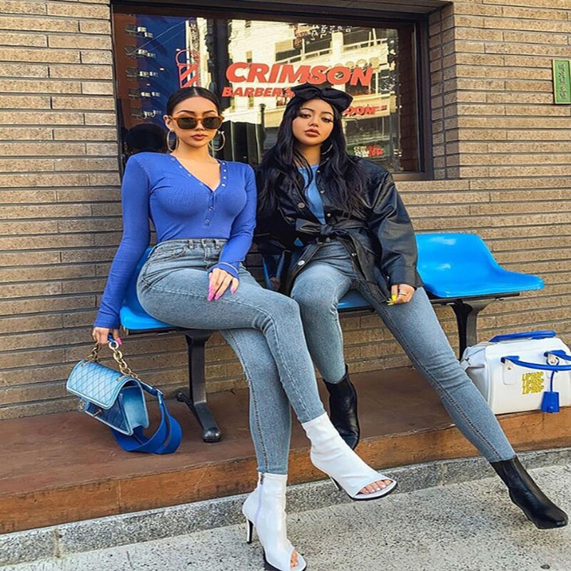 Moteriški džinsai aukštu juosmeniu siauri džinsai, skirti moteriškų džinsų tendencijai, 2024 m. Kolumbijos moteriškos užpakaliuką pakeliančios kelnės