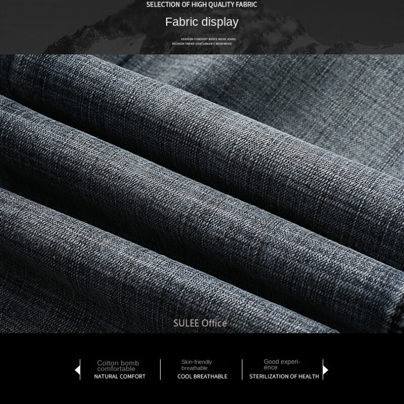 2024 Luxus Wthinlee márka Üzleti Férfi Farmer Alkalmi Egyenes Stretch Divatos Klasszikus Kék Fekete Munka Farmer Nadrág Ruházat