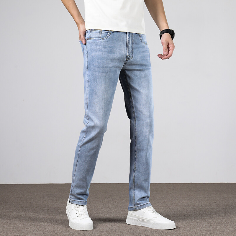 2022 Green Lable új férfi karcsú farmer kiváló minőségű alkalmi divatos sztreccs pamut farmer nadrág férfi márkájú nadrág