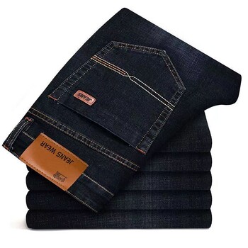 New Men Classic Jeans Jean Homme Pantalones Hombre Men Mannen Soft Black Biker Masculino Denim Ολόσωμο Ανδρικό Παντελόνι Μέγεθος 32-38