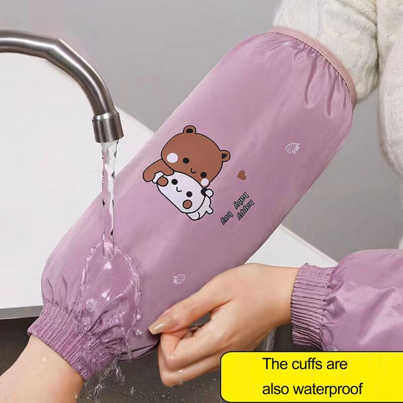 1 pár lerakódásgátló ujjvédő vízálló rajzfilm mintás ujjvédő szennyeződésnek ellenálló védő mandzsetta kialakítása kézi ujjak