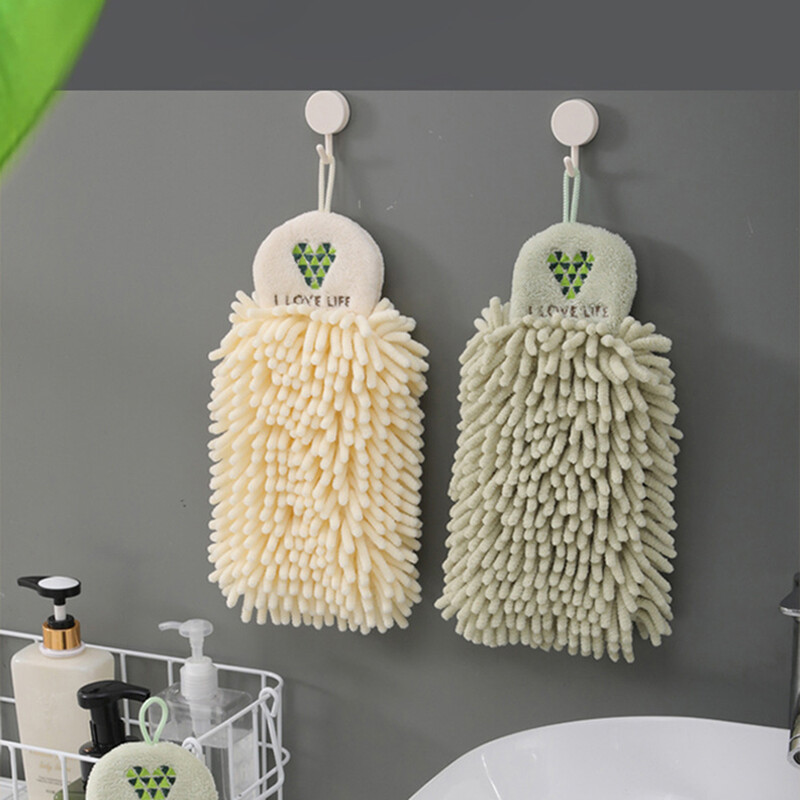 1 vnt. šenilinis rankšluostis, kūrybingas animacinių filmų siuvinėjimo dizainas, sugeriantis greitai džiūstantis minkštas rankšluostis, vonios kambariui, virtuvei