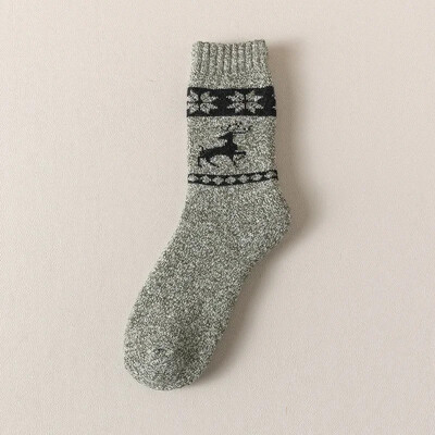 Férfi gyapjú zokni túra zokni vastag téli gyapjú meleg zokni légáteresztő Elk Crew hőzokni hideg ellen