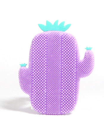 1 τμχ Cute Cactus σιλικόνης βούρτσα μασάζ μπάνιου Εργαλεία απολέπισης προσώπου & σώματος Dry Brushing Body Brush Scrubber μπάνιου με σαπούνι