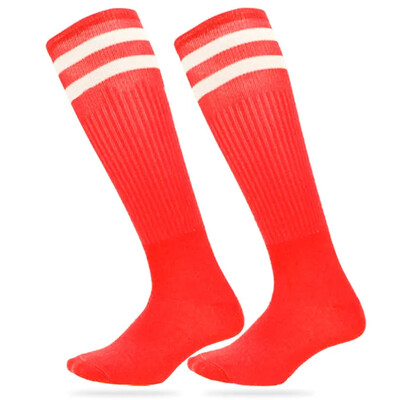 Μακριές κάλτσες Άνδρες Γυναίκες Παιδικά Casual ριγέ μακρύ σωλήνα Κάλτσες Επαγγελματικές κάλτσες ποδοσφαίρου λακρός Knee ψηλές κάλτσες Terylene + spandex