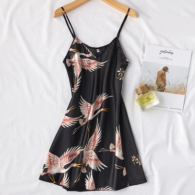 Seturi de rochii de rochie kimono din mătase artificială burgundy pentru femei, cămașă de noapte și halat de baie, cu imprimeu sexy, cămașă de noapte, pijamă de vară