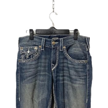 True Religion Denim Micro-flare Παντελόνι 90s Retro Street Jeans για άνδρες και γυναίκες Harajuku Ψηλόμεσο ίσιο φαρδύ τζιν Y2k