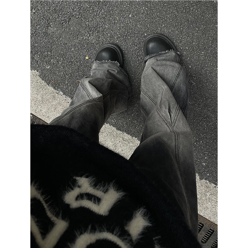 2024-es amerikai vintage, magas derekú, egyenes farmer Női, hétköznapi bő farmer nadrág Y2K széles szárú, grunge High Street stílusú nadrág